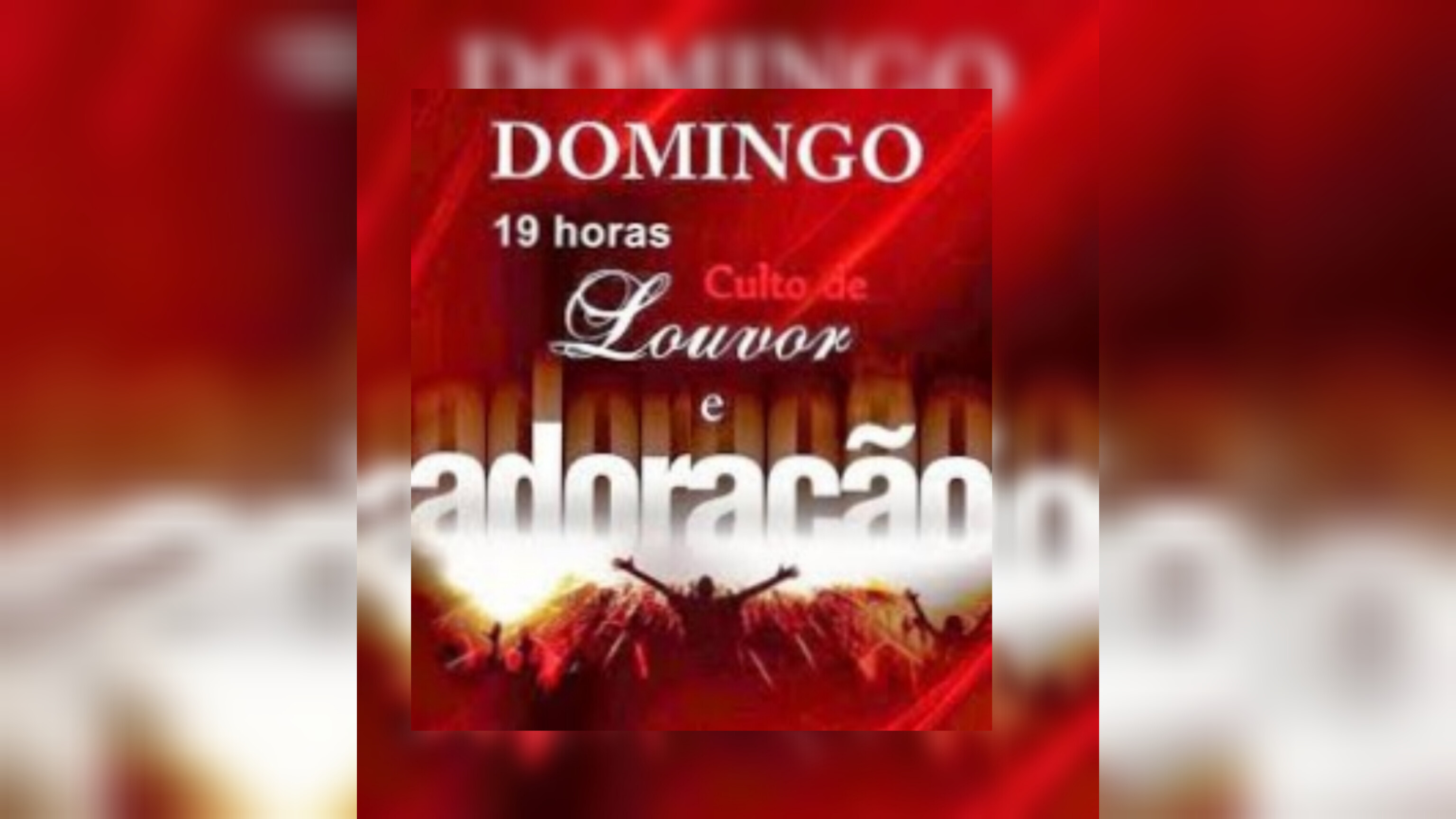 domingo cuto de adoração a partir das 19h